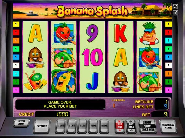 banana splash игровой автомат